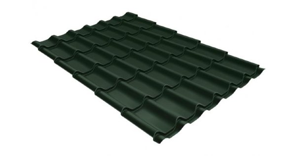 Металлочерепица классик 0,5 Satin RR 11 темно-зеленый купить в Туране
